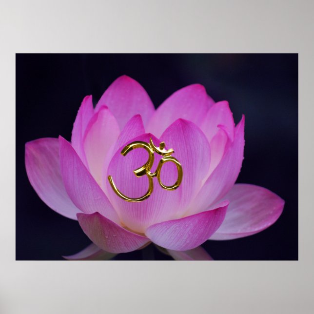 Poster OM and the lotus flower (Frente)