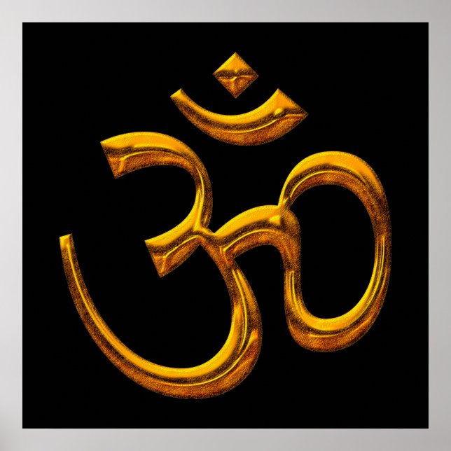 Poster OM,Efeito Dourado Antigo (Frente)