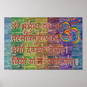Poster OM Gayatri Mantra