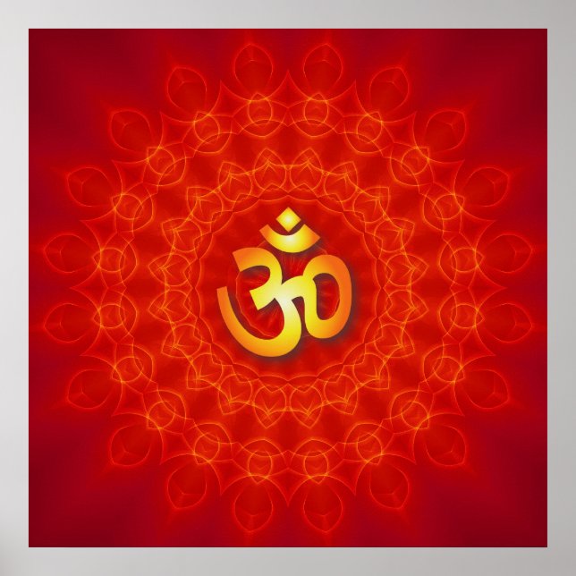 Póster Om Mandala Design (Frente)