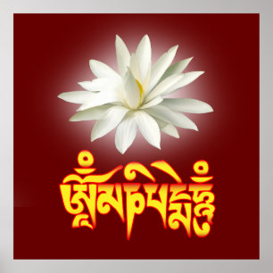 Póster Om mani padme hum mantra