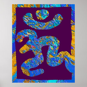 Poster OM MANTRA - Pela Paz