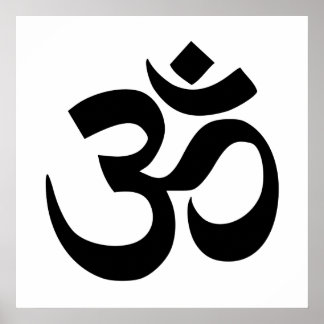 Poster Om Namah Shivaya Aum Shanti Aum Om Símbolo ॐ Paz