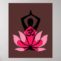 OM Namaste Espiritual Lotus Flower Yoga em número