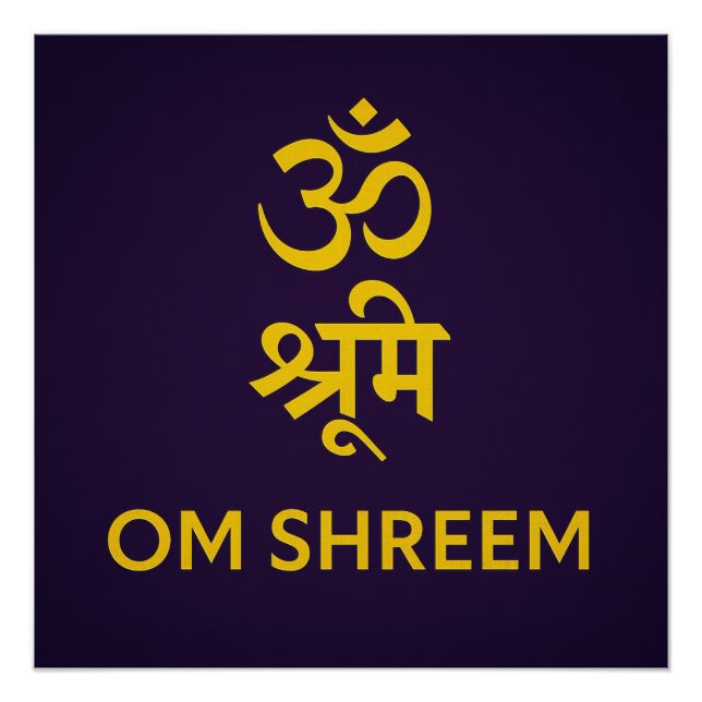 Póster Om Shreem (Frente)
