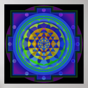 Póster OM Yantra Mandala