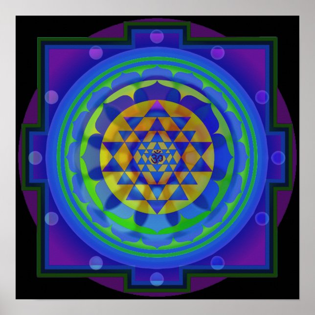 Póster OM Yantra Mandala (Frente)