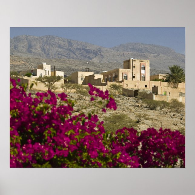 Póster Omã, Montanhas Hajar Ocidentais, Al Hamra. Cidade (Frente)