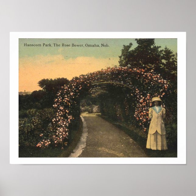 Poster Omaha Nebraska 1913 Hanscom Park Vintage (Frente)