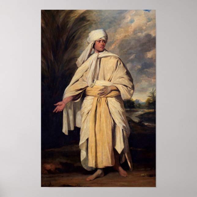 Poster Omai das Ilhas Amigáveis por Sir Joshua Reynolds (Frente)