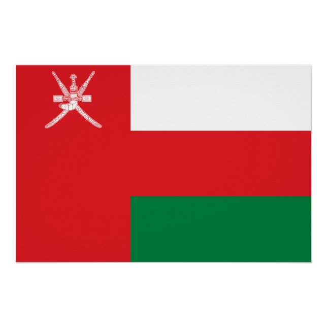 Póster Oman Flag (Frente)