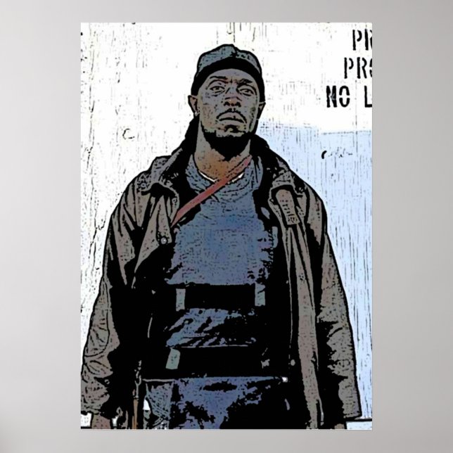 Poster Omar Little The Wire Character Art Michael K Willi (Frente)