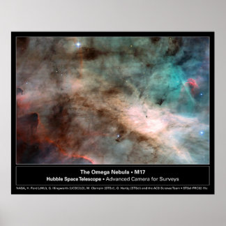 Poster Omega Nebula M17 - Foto do Telescópio Hubble