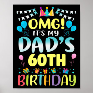 Poster Omg são meus Pais 60º aniversário doce 60 anos P