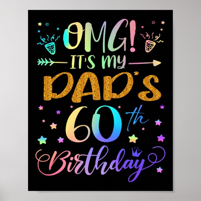 Poster Omg são meus Pais 60º aniversário doce 60 anos P (Frente)