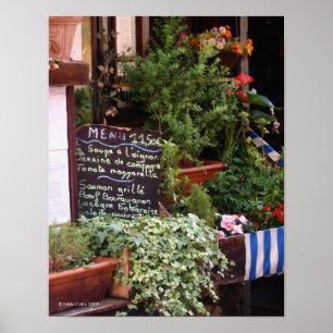 Póster On The Menu Print