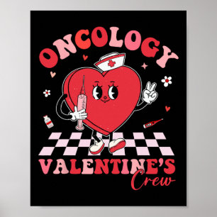 Poster Oncologia Dia dos Namorados Coração Enfermeira de