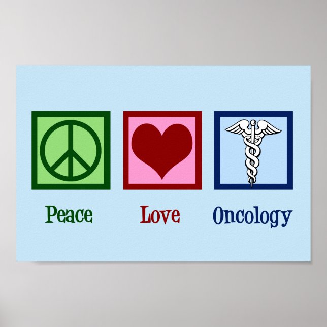 Poster Oncologista Peace Love Oncology Office (Frente)