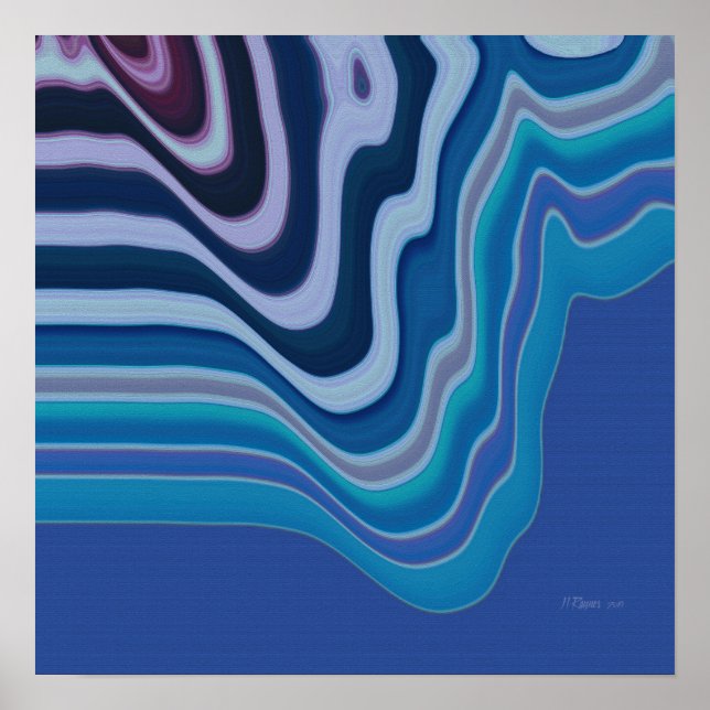 Poster Onda Azul (Frente)