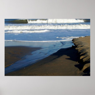 Póster Onda da praia de Sandbridge