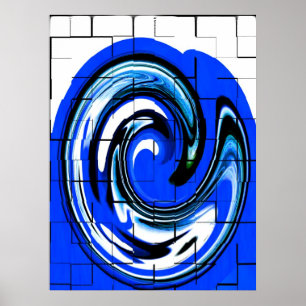 Póster Onda de oceano