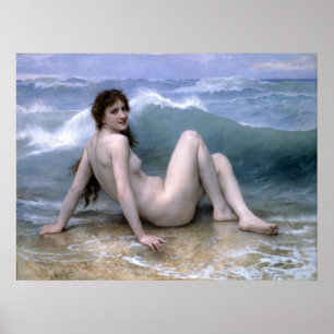 Póster Onda de William-Adolfo Bouguereau-The