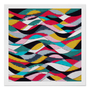 Póster Onda do pop art