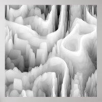 onda fractal abstrato de arte turva monocromática