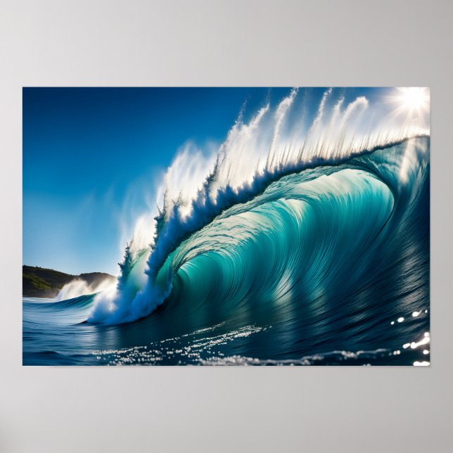 Poster Onda no mar (Frente)
