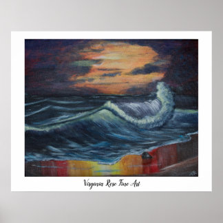 Poster Onda oceânica