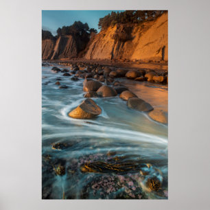 Póster Onda pela praia, Califórnia