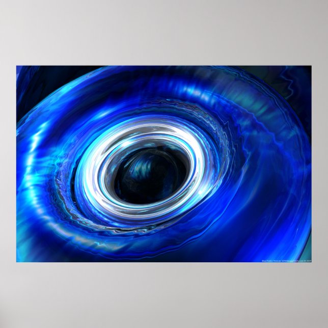 Poster Onda Photon Azul (Frente)