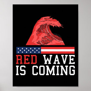 Poster Onda Vermelha Está Chegando Eleição Presidencial 2