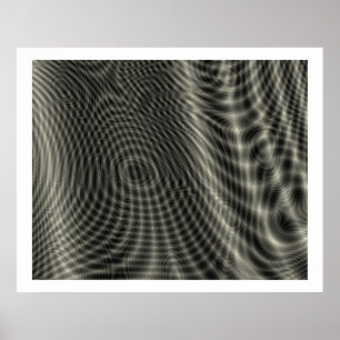 Póster Ondas aleatórias 09 do ondeamento da arte Op