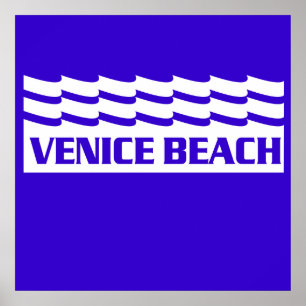 Póster Ondas da praia de Veneza