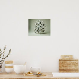 Poster Ondas de gradiente suave - Arte de parede Abstrato