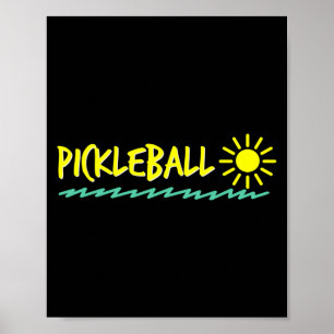 Poster Ondas de sol e manga longa de pickleball