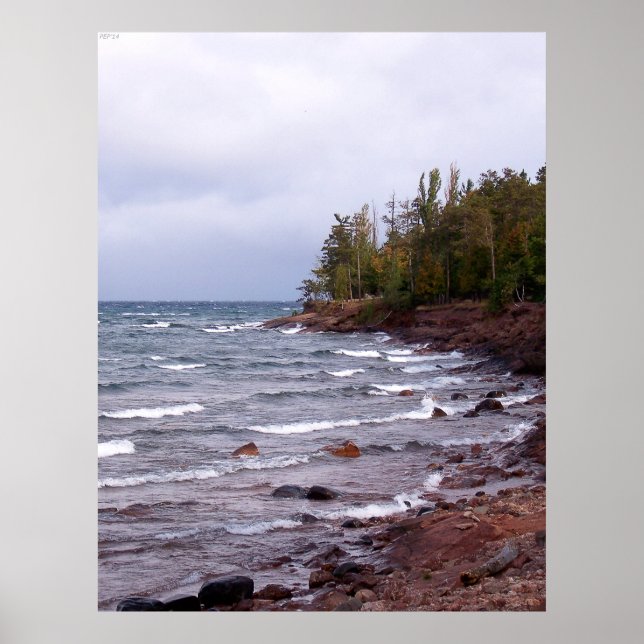 Poster Ondas do Lago Superior (Frente)