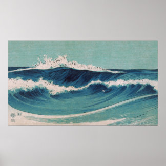 Póster Ondas do Oceano - Uehara Konen