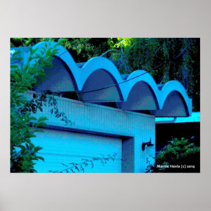 Poster Ondas do telhado