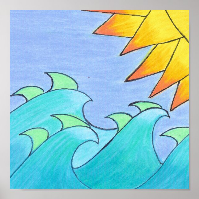 Póster Ondas do Windblown (Frente)