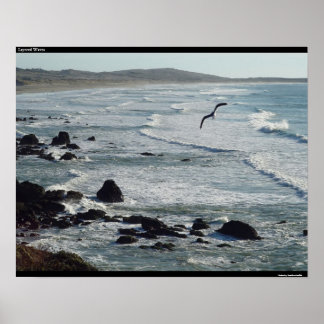 Póster Ondas em camadas