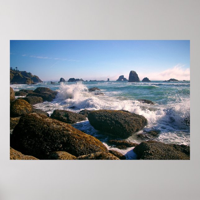 Póster Ondas em queda (Frente)