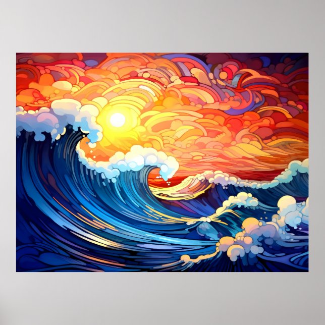Poster Ondas Épicas 4 (Frente)