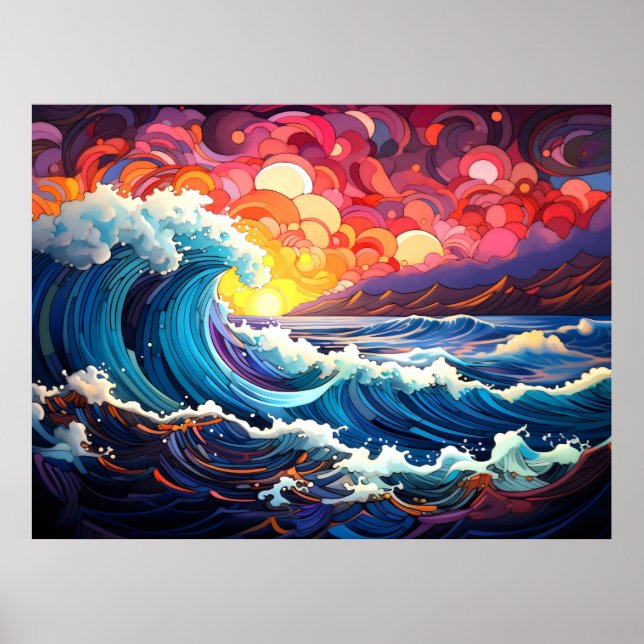 Poster Ondas Épicas 9 (Frente)