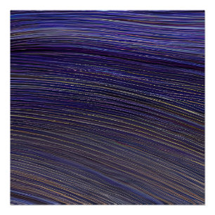 Póster Ondas Fracionadas de Capa abstrato 31