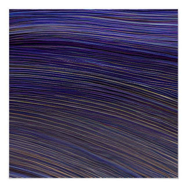 Póster Ondas Fracionadas de Capa abstrato 31 (Frente)