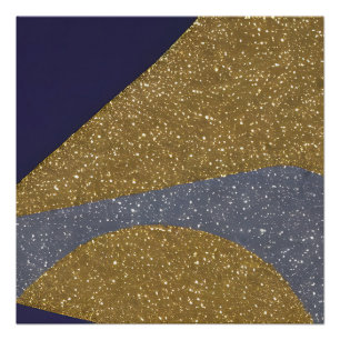Póster Ondas Fracionadas de Capa de abstrato 10