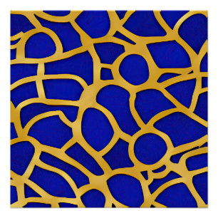 Póster Ondas Fracionadas de Capa de abstrato 11