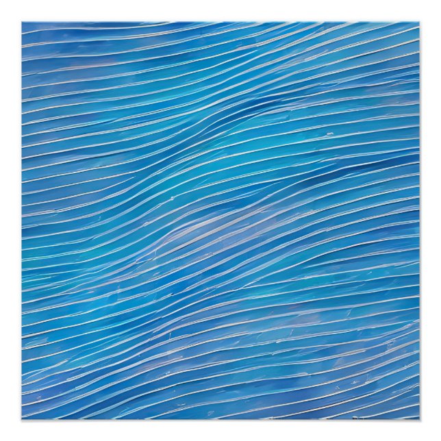 Póster Ondas Fracionadas de Capa de abstrato 21 (Frente)